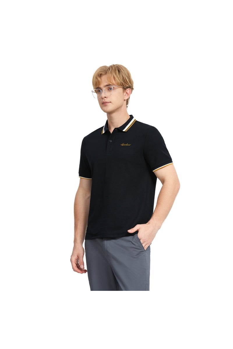 GIORDANO Black Polo Shirt for Men - Image 2